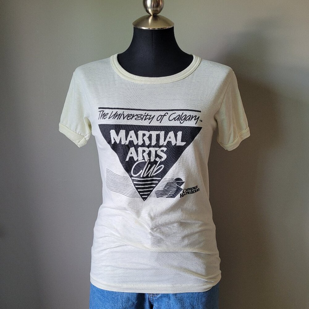 Vintage Martial Arts Club print 70s teeshirt